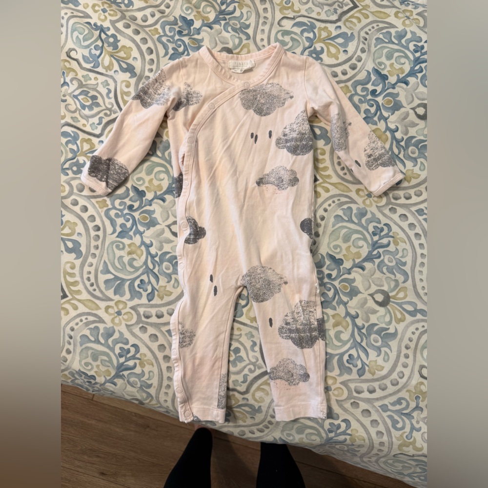 Cloud Print Baby Onesie